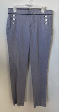 Load image into Gallery viewer, Tommy Hilfiger Womens Blue White Striped Regular Fit Trouser Pants Size 10
