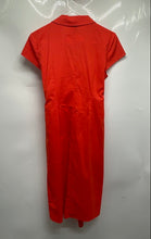 Load image into Gallery viewer, Anne Klein Womens Orange Short Sleeve Collared Button Front Shirt Dress Size 4
