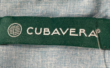 Load image into Gallery viewer, Cubavera Mens Blue Embroidered Short Sleeve Collared Button-Up Shirt Size XL

