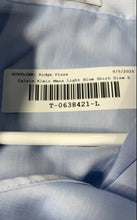 Load image into Gallery viewer, Calvin Klein Mens Light Blue Herringbone Slim Fit Dress Shirt Size 14.5 32/33
