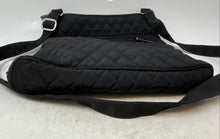 Load image into Gallery viewer, Vera Bradley Womens Black Quilted Zipper Adjustable Strap Crossbody Purse
