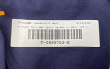 Load image into Gallery viewer, Michael Kors Mens Navy Blue And Gray Cotton Two-Button Sport Coat Size 40R
