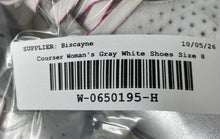 Load image into Gallery viewer, Courser Womens Uno Silver And White Lace-Up Low Top Round Toe Running Shoes Sz 8
