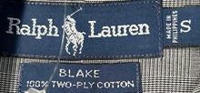 Load image into Gallery viewer, Ralph Lauren Mens Blake Gray Two Ply Cotton Collared Button-Up Shirt Size S
