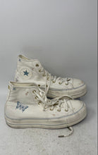 Load image into Gallery viewer, Converse Womens CTAS Lift Platform Hi A07135C White Butterfly Sneaker Shoes Sz 8
