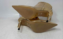 Load image into Gallery viewer, Aldo Womens Nilita Gold-Tone Leather Back Zip Pointed Toe Ankle Booties Size 6
