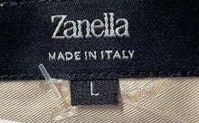 Load image into Gallery viewer, Zanella Mens Beige Collared Long Sleeve Button-Up Shirt Size Large
