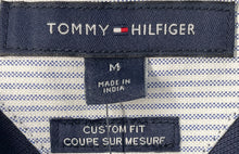 Load image into Gallery viewer, Tommy Hilfiger Mens Blue Cotton Short Sleeve Custom Fit Polo Shirt Size M

