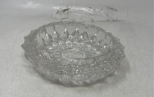 Load image into Gallery viewer, Frosted Clear Crystal Pressed Glass Tobacciana Collectible Ashtray
