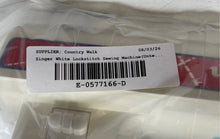 Load image into Gallery viewer, Singer White Lockstitch Battery-Operated Sewing Machine With Foot Pedal Untested
