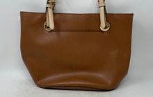 Load image into Gallery viewer, Michael Kors Womens Brown Leather Inner Pockets Double Handle Tote Handbag
