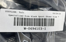 Load image into Gallery viewer, Specialized Kids Black Hook And Loop Low Top Sports Cycling Shoes Size 7

