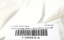 Load image into Gallery viewer, Armani Exchange Womens White Long Sleeve Collared Button-Up Shirt Size XXS
