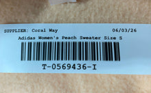 Load image into Gallery viewer, Adidas Womens Peach Long Sleeve Crew Neck Pullover Sweatshirt Size S
