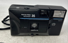 Load image into Gallery viewer, Sears Black Focus-Free Motorized 35mm Point And Shoot Film Camera Not Tested
