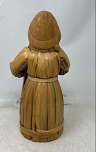 Load image into Gallery viewer, Decorative Handmade Santa Claus Figurine Carved From Wood With A Corn Husk Body

