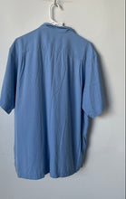 Load image into Gallery viewer, Tommy Bahama Mens Blue Silk Short Sleeve Regular Fit Button-Up Shirt Size XL
