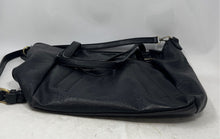 Load image into Gallery viewer, Antik Kraft Womens Black Faux Leather Detachable Strap Zip Top Tote Handbag
