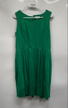 Load image into Gallery viewer, Calvin Klein Womens Green Sleeveless Pleated Back Zip Fit &amp; Flare Dress Size 12
