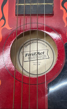 Load image into Gallery viewer, First Act FG-128 Red Flame Design Right Handed 6-String Acoustic Guitar For Kids
