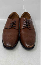 Load image into Gallery viewer, Stacy Adams Boys Brown Leather Lace-Up Low Top Wingtip Oxford Dress Shoes Sz 3M
