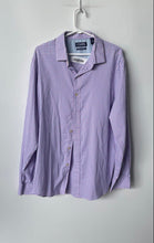 Load image into Gallery viewer, Chaps Mens Purple Plaid Long Sleeve Collared Performance Button-Up Shirt Size XL
