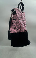 Load image into Gallery viewer, Victoria's Secret Womens Getaway Pink Black All-Over Print Travel Tote Bag
