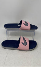 Load image into Gallery viewer, Nike Kids Kawa SE DB3299-600 Blue Pink Slip-On Open Toe Slide Sandals Size 6Y
