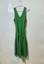 Load image into Gallery viewer, Banana Republic Womens Green Sleeveless V-Neck Tiered Fit &amp; Flare Dress Size XS
