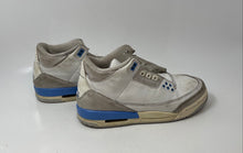 Load image into Gallery viewer, Nike Mens Air Jordan 3 Retro White And Blue Lace-Up Sneakers Shoes Size 6
