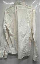 Load image into Gallery viewer, Hugo Boss Mens Off White Long Sleeve Collared Button-Up Shirt Size Medium
