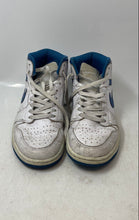 Load image into Gallery viewer, Nike Mens Air Jordan 1 Mid FN5215-141 White Blue Lace-Up Sneakers Shoes Size 10
