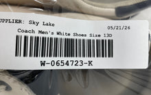 Load image into Gallery viewer, Coach Mens Clip Low Top G4950 White Leather Lace-Up Sneakers Shoes Size 13D
