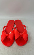 Load image into Gallery viewer, Melissa Womens Harmonic Bow II Orange Open Toe Slip-On Flip Flop Sandals Size 7
