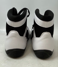 Load image into Gallery viewer, BKWHDAY Mens Black White Printed Lace-Up High Top Wrestling Shoes Size EUR 45
