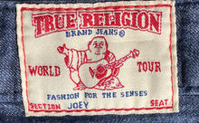 Load image into Gallery viewer, True Religion Womens Joey Blue Denim 5-Pocket Design Flared Jeans Pants Size 27
