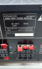 Load image into Gallery viewer, Kenwood KR-V6070 Black Portable Digital Audio Video Stereo Receiver Not Tested
