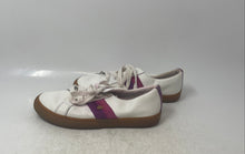 Load image into Gallery viewer, Lauren Ralph Lauren Womens Janson IV White Purple Leather Sneaker Shoes Size 6.5
