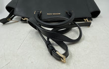 Load image into Gallery viewer, Michael Kors Womens Selma Black Leather Double Handle Zip Top Lined Satchel Bag
