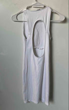 Load image into Gallery viewer, Zara Womens White Sleeveless Cutout Back Pullover Tank Dress Size Medium
