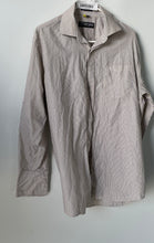 Load image into Gallery viewer, Stacy Adams Mens Yellow Striped Print Long Sleeve Dress Shirt Size 16-16.5
