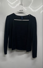 Load image into Gallery viewer, Ann Taylor Womens Black Long Sleeve Stretch Open Front Cardigan Sweater Size M
