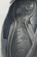 Load image into Gallery viewer, Lauren Ralph Lauren Womens Zandra Black Leather Slip-On Pump Heels Size 9B
