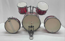 Load image into Gallery viewer, Groove Percussion JR200 Red Musical Instruments 5 Piece Children's Drum Set
