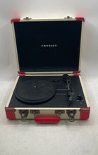 Load image into Gallery viewer, Crosley CR6019A-RE Ivory Red Portable Suitcase Style Turntable Record Player
