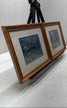 Load image into Gallery viewer, Carey Chen Ceramic Tile Mural Set Art Prints Taron Channel Fish Framed Set Of 2
