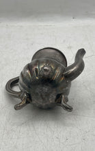 Load image into Gallery viewer, Vintage Silver Plated Engraved Tableware Scroll Handle Lidded Miniature Teapot
