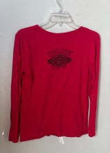 Load image into Gallery viewer, Harley-Davidson Womens Red Graphic Print Studded Long Sleeve T-Shirt Size M
