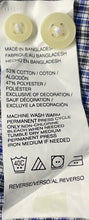 Load image into Gallery viewer, Izod Mens Blue White Micro-Check Long Sleeve Collared Button-Up Shirt Size XXL
