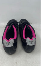 Load image into Gallery viewer, Tommaso Womens Spin Class Ready Pink Black Hook And Loop Cycling Shoes Size 42
